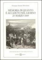 Memoria di quanto è accaduto nel giorno 23 marzo 1849. La battaglia di Novara nel diario di un parroco di Giuseppe A. Montalenti edito da Interlinea