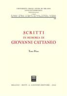 Scritti in memoria di Giovanni Cattaneo edito da Giuffrè