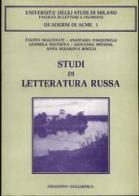 Studi di letteratura russa edito da Cisalpino