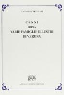 Famiglie illustri di Verona di Antonio Cartolari edito da Forni