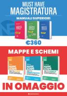 Must have magistratura: Kit 3 Manuali superiori + 3 Mappe e Schemi edito da Neldiritto Editore