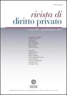 Rivista di diritto privato (2014) vol.1 edito da Cacucci