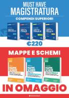 Must have magistratura: Kit 4 compendi superiori + 3 Mappe e schemi edito da Neldiritto Editore
