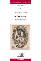 None rime di Laura Terracina edito da Paolo Loffredo