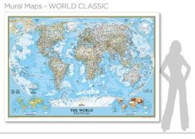 The world. Mural map edito da Libreria Geografica