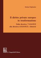 Il diritto privato europeo in trasformazione di Stefano Pagliantini edito da Giappichelli