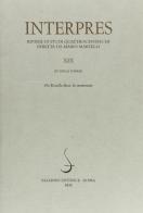 Interpres. Rivista di studi quattrocenteschi (2000) vol.19 edito da Salerno