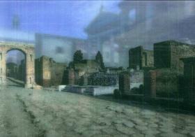 Pompei, Tempio della Fortuna: stato attuale e ricostruzione edito da Altair4 Multimedia