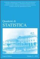 Quaderni di statistica (2010) vol.12 edito da Liguori