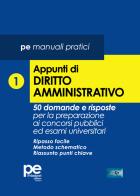 Appunti di diritto amministrativo. 50 domande e risposte per la preparazione ai concorsi pubblici ed esami universitari vol. 1 edito da Primiceri Editore