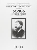 Songs su testi inglesi. 1ª raccolta di Francesco Paolo Tosti edito da Casa Ricordi