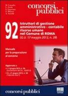 92 istruttori di gestione amministrativo-contabile risorse umane nel comune di Roma edito da Maggioli Editore