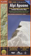 Alpi Apuane. Carta topografica-escursionistica 1:25.000. Ediz. italiana, inglese e tedesca edito da 4Land