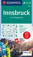 Carta escursionistica n. 036. Innsbruck und umgebung 1:35.000 edito da Kompass