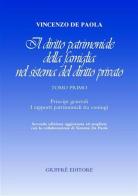 Il diritto patrimoniale della famiglia nel sistema del diritto privato vol.1 di Vincenzo De Paola edito da Giuffrè