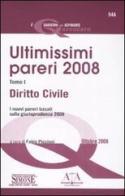Ultimissimi pareri 2008: Diritto civile-Diritto penale edito da Edizioni Giuridiche Simone