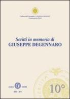 Scritti in memoria di Giuseppe Degennaro edito da Cacucci