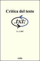 Critica del testo vol.10.3 edito da Viella