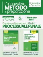 Kit dispensa d'autore: Dispensa di diritto processuale penale-Memorytest di diritto processuale penale. L'innovativo metodo di preparazione edito da Neldiritto Editore