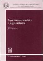 Rappresentanza politica e legge elettorale edito da Giappichelli