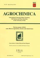 Agrochimica. The hot summer of 2012: some effects on agriculture, forestry and related issues edito da Pisa University Press