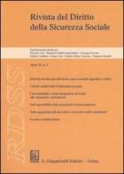 RDSS. Rivista del diritto della sicurezza sociale (2006) vol.1 edito da Giappichelli