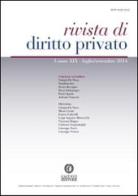 Rivista di diritto privato (2014) vol.3 edito da Cacucci