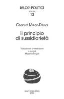 Il principio di sussidiarietà di Chantal Millon Delsol edito da Giuffrè