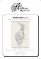 Persian cat. Blackwork design di Valentina Sardu edito da Marcovalerio