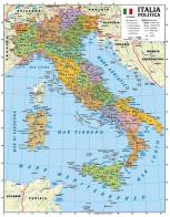 Italia 1.100.000. Carta murale scolastica fisico/politica con aste di Global Map S.r.l. edito da Global Map