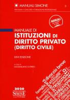 Manuale di istituzioni di diritto privato (diritto civile) edito da Edizioni Giuridiche Simone