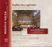 Psallite Deo sapienter. CD Audio edito da Libreria Editrice Vaticana