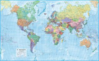 Mondo scala 1:30.000.000 su carta in foglio steso. Mondo scala 1:30.000.000 edito da Global Map