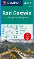 Carta escursionistica n. 040. Bad Gastein, Bad Hofgastein, Dorfgastein 1:35.000 edito da Kompass