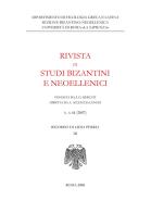 Rivista di studi bizantini e neoellenici. Ediz. anastatica (2007) vol.44 edito da Nuova Cultura