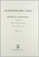 Palaeontographia italica. Raccolta di monografie paleontologiche vol.1 edito da Forni