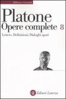 Opere complete vol.8 di Platone edito da Laterza