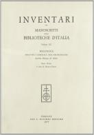 Inventari dei manoscritti delle biblioteche d'Italia vol.90 edito da Olschki
