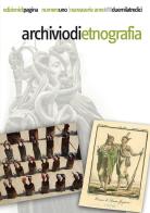 Archivio di etnografia (2013) vol.1 edito da Edizioni di Pagina