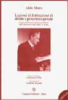 Lezioni di istituzioni di diritto e procedura penale. Con DVD di Aldo Moro, Francesco Tritto edito da Cacucci