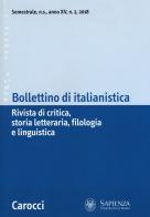 Bollettino di italianistica. Rivista di critica, storia letteraria, filologia e linguistica (2018) vol.2 edito da Carocci
