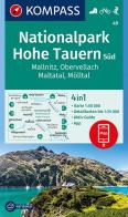 Carta escursionistica n. 49. Nationalpark Hohe Tauern Süd, Mallnitz, Obervellach, Maltatal, Mölltall 1:50.000 edito da Kompass