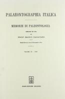 Palaeontographia italica. Raccolta di monografie paleontologiche vol.9 edito da Forni
