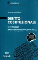 Diritto costituzionale di Federico Del Giudice edito da Edizioni Giuridiche Simone