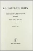 Palaeontographia italica. Raccolta di monografie paleontologiche vol.10 edito da Forni