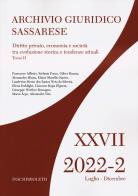 Archivio giuridico sassarese (2022) vol.2 edito da Inschibboleth