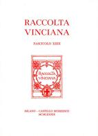 Raccolta Vinciana (1990) vol.23 edito da Giunti Editore