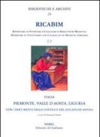 RICABIM. Repertorio di inventari e cataloghi di biblioteche medievali dal secolo VI al 1520 edito da Sismel