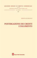 Postergazione dei crediti e fallimento di Sergio Locoratolo edito da Giuffrè