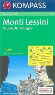 Carta escursionistica n. 100. Trentino, Veneto. Monti Lessini, Gruppo della Carega, Recoaro Terme 1:50000 edito da Kompass